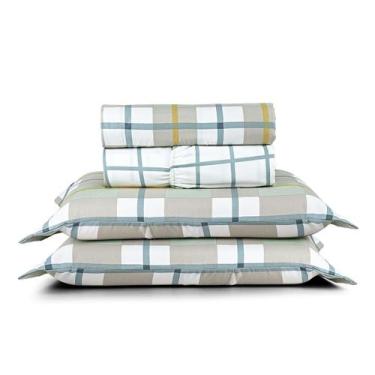 Imagem de Jogo de Lençol Queen Sublime 400 Fios Micropercal Toque de Algodão 4 P