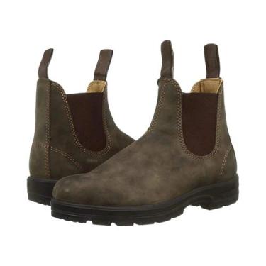 Imagem de Botas De Couro Casuais Masculinas Slip on Estilo Vintage Minimalista -