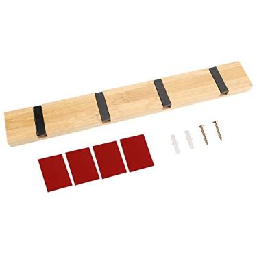 Imagem de SIWOTED Casaco montado na parede Chapéu cabide Ganchos dobráveis ​​Rack de porta Quarto Decoração de casa (Gancho True Color 4)