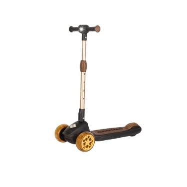 Imagem de PATINETE INFANTIL 3 RODAS SUPER LEDS PRETO AJUSTÁVEL, RESISTENTE E SEGURO PARA CRIANÇAS