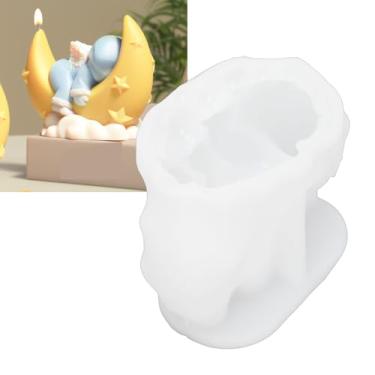 Imagem de Phefop Molde do bebê da Lua, Molde Reutilizável do Sabão da Vela Silicone 3d para a Decoração Bolo Fondant Chocolate Resina Presentes chá de Fraldas Ofício