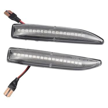 Imagem de Luz indicadora de espelho retrovisor de carro para BMW Série 7 E65 E66 E67 E68 LED Luzes Marcadoras Laterais Painel de Lâmpada Repetidor (2 Pçs Cristal Dinâmico)