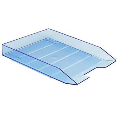 Imagem de Acrimet Caixa para Correspondência Modular, Bandeja Organizadora Empilhável, Escaninho para Escritório, Cor Azul Clear