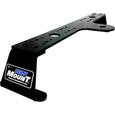 Imagem de PROcise Outdoors Suporte para localizador de peixes de nível de torneio, GPS duplo DEK-it, suporte de eletrônicos para barco para quando a mãe natureza decide que você não deve estar na água, suportes de montagem de eletrônicos