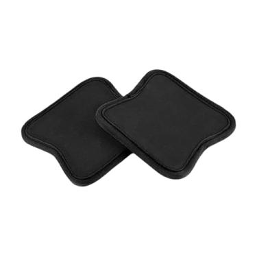 Imagem de Colaxi Luvas de proteção com almofadas de aderência (2 unidades), unissex, acessório para levantamento de peso, ideal para musculação, fitness, esportes e, Preto