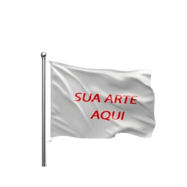 Imagem de 20 Bandeira Personalizada Bember 140x80cm Tecido Poliéster - Sem Marca
