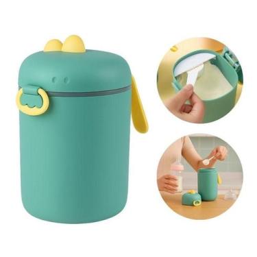 Imagem de Pote Dosador Leite Em Pó Verde Com Colher Medidora Tam G - Generico