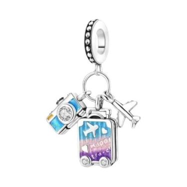 Imagem de Pulseira De Segurança De Viagem Em Prata 925 Para Mulheres, Charme DIY