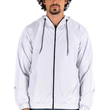 Imagem de Jaqueta Corta Vento Masculino com Capuz e Bolsos Moderno e Versátil Proteção Vento Frio Academia Dia-Masculino