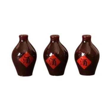 Imagem de Conjunto De Miniaturas De Jarros De Vinho Em Escala 1:12 Para Casa De 