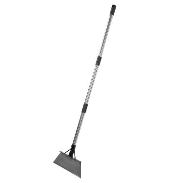 Imagem de Generic Pá de Limpeza Plana de 30 CM, Raspador de Aço Inoxidável Resistente Com Alça Removível de 120 CM, para Remoção de Ervas Daninhas Ao Ar Livre, Remoção de Neve, Limpeza de Musgo