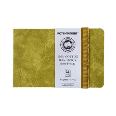 Imagem de Caderno De Papel 100% Algodão Para Aquarela, 24 Folhas, 10x10cm, 9x14c