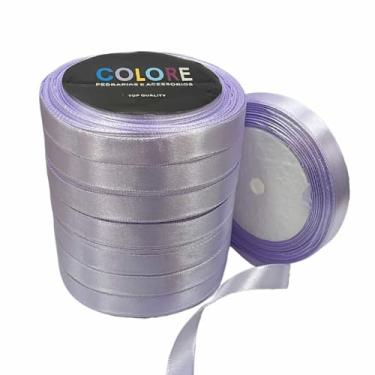 Imagem de Fita de Cetim, 15mm x 225 metros, 10 Rolos, Lilás