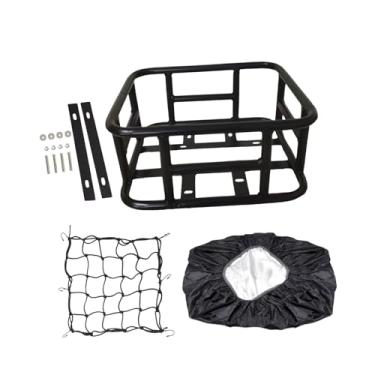 Imagem de Lljsszr Cesta Traseira para Bicicleta, Bagageiro Multifuncional em Metal Leve, Suporte Traseiro para Bicicleta, Cesta Traseira para Bicicletas Elétricas, Equi, Estilo G