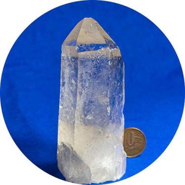 Imagem de Ponta Cristal Natural Base Serrada 90 a 100 mm 250 g Tipo B - Cristais