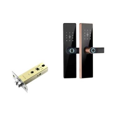 Imagem de Fechadura De Porta Inteligente WiFi CDOK Tuya Com Desbloqueio Remoto P