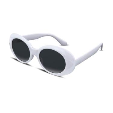 Imagem de Óculos de sol FEISEDY White Oval Clout Goggles B2253 UV400