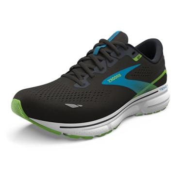Imagem de Brooks Tênis de corrida masculino Ghost 15 Neutral, Preto/Oceano Havaiano/Verde, 45