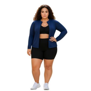 Imagem de Casaco Camisa Sem Zíper Proteção UV FPU50 Feminino Plus Size-Feminino