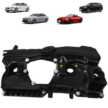 Imagem de TAMPA DE VÁLVULA 318I 320I X1 Z4 MOTOR N46 2.0 16V 4C COM JUNTA E PARAFUSOS PLÁSTICO - 11128645888