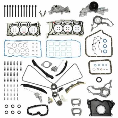 Imagem de Kit de corrente de distribuição de motor Pentastar 3.6 com conjunto de juntas de cabeça levantadores de válvula balancim bomba de água/óleo apto para Chrysler 200/300 Jeep Wrangler Dodge Challenger