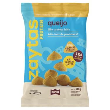 Imagem de Snack Assado Queijo Zaytas Protein Pacote 35g