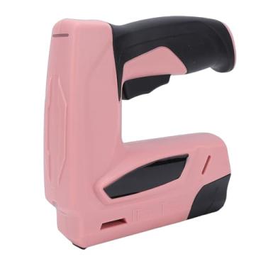 Imagem de Naroote Grampeador Elétrico Sem Fio Recarregável Brad Nailer Kit Com U T Nails Removedor Grampos Posição Precisa para Artesanato Decoração Material Estofamento Reparação Carpintaria