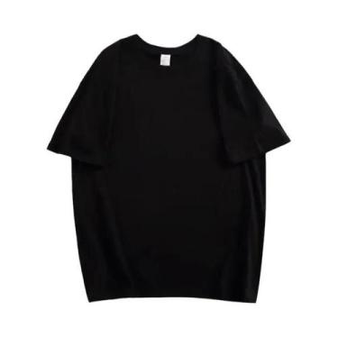 Imagem de Camisetas De Algodão Oversized Unissex, Estilo Casual Coreano, Camiset