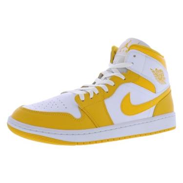 Imagem de Tênis feminino Air Jordan 1 Mid, Branco universitário dourado branco, 34
