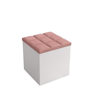 Imagem de Puff Baú Suede Luxo Organizador Banqueta Decorativa Sala, Quarto Escritório(Arela,1)