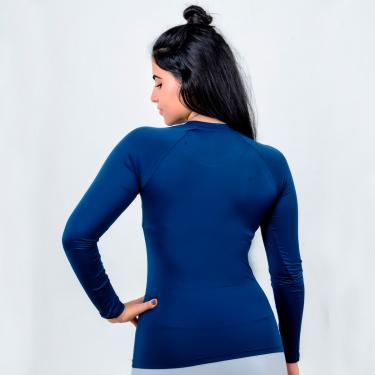 Imagem de Camisa Térmica Esporte Legal Luar Manga Longa Feminina - Marinho