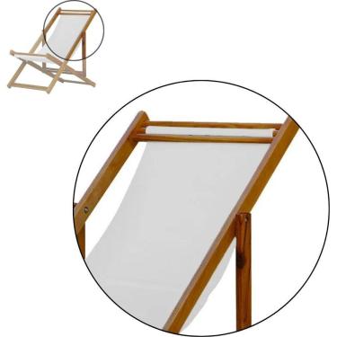 Imagem de Kit 5 Cadeira Espreguiçadeira Dobrável Mel Sb-list Verm-branco