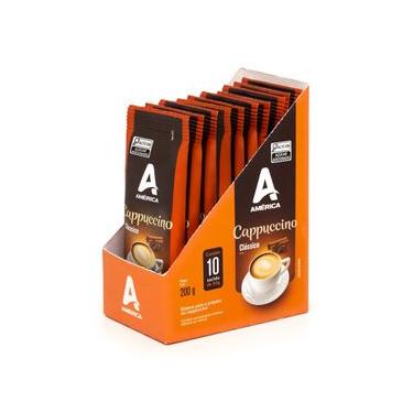 Imagem de Cappuccino América Clássico 10 Sachês de 20g cada