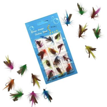 Imagem de Isca Pesca Mosca Artificial Pescaria Tainha  Robalo Tucunare Lambari Tilapia Traira Lago Mar Rio Açude