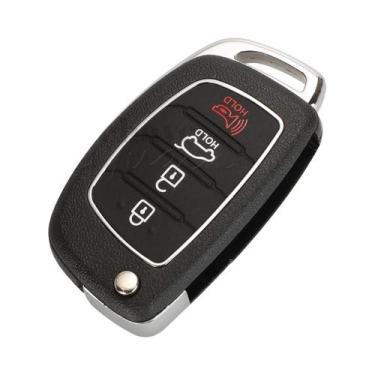 Imagem de Capa De Chave Automotiva Hyundai Com 3 Ou 4 Botões, Controle Remoto E 