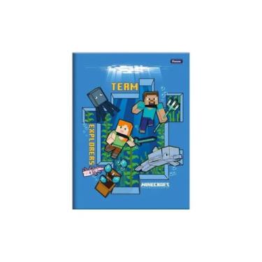 Imagem de Mini Caderno Brochura Foroni Minecraft 80 Folhas Sortidos