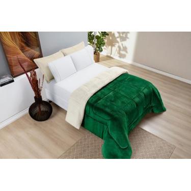 Imagem de Coberdrom everest king 1 peça - lã de carneiro + manta flannel - MORAD