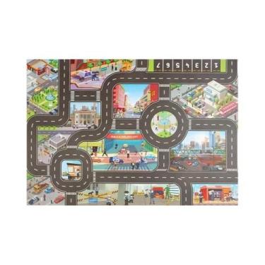 Imagem de Tapete De Brincar Para Bebês Com Mapa De Tráfego Urbano, Estacionament