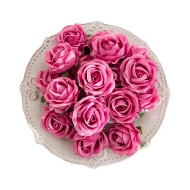 Imagem de Flores Artificiais De Rosa De Seda 100 Peças Para Decoração De Casamen