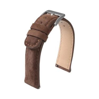 Imagem de Pulseira De Relógio Masculina De Couro Camurça Vintage Macio Com Liber