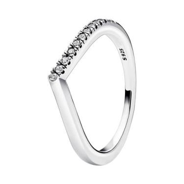 Imagem de Anel De Prata Esterlina 925 Com Pedra Coração De Vaga-lume Luminosa Ve