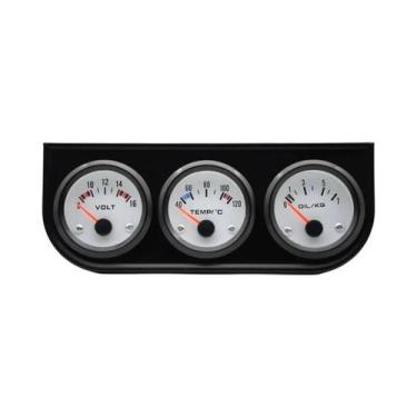 Imagem de Medidor De Voltagem, Temperatura Da Água E Pressão Do Óleo Em Cromo Pr