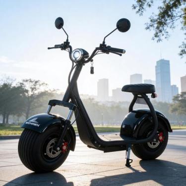 Imagem de Scooter Elétrica WeHawk X7 1000W  Dispensa CNH e Emplacamento, Preto