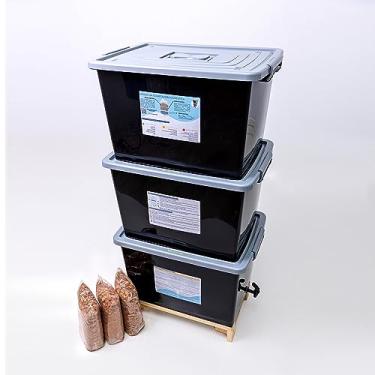 Imagem de Composteira Doméstica Minhocário 168l - Produza seu próprio adubo orgânico