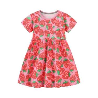 Imagem de Vestido De Princesa Com Aplique De Girafa Para Meninas, Moda Infantil 