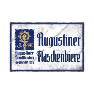 Imagem de Placa De Metal Vintage Da Marca De Cerveja Alemã Putuo Para Decoração 