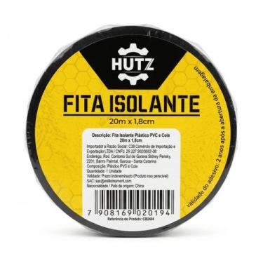 Imagem de Kit 5 Fitas Isolante Adesiva Reforçado 20m X 1,8cm Hutz