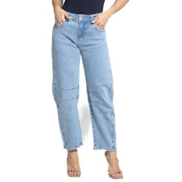 Imagem de Calça Jeans Sawary Barrel - 281768 - Azul 38, Azul, 38