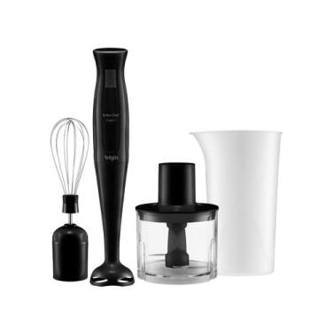 Imagem de Mixer Turbo Chef 3 em 1 Preto - Mistura, Tritura e Bate 200W 110V - El