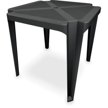 Imagem de Mesa Plástica Quadrada Monobloco Polipropileno Reforçado JR Plásticos 